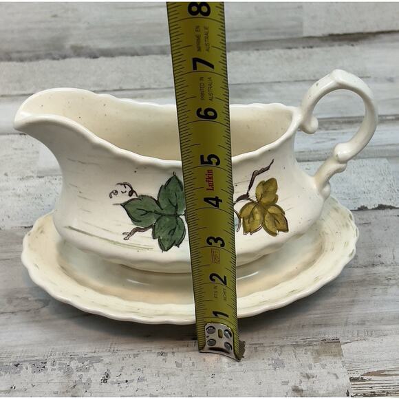 Metlox Gravy Boat Bowl Server Vernon Ware Vineyard Stoneware Pottery Vintage USA - Picture 7 of 9
